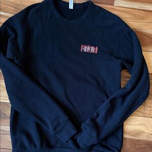 Guy Fieri Black Crewneck Sweatshirt with Red Chest Graphic
